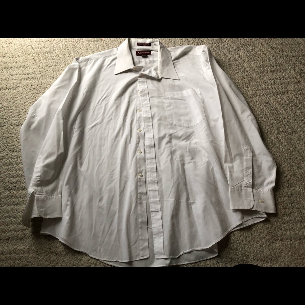 Adam’s Row long sleeve white dress shirt
